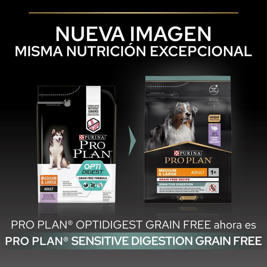 Pro Plan Adult Medium y Large Digestión Pavo pienso para perros thumbnail