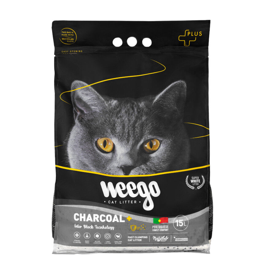 Weego Active Charcoal Plus Arena aglomerante para gatos
