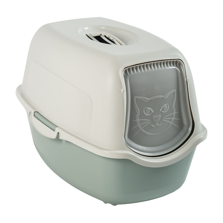 Rotho Eco Bailey Arenero Blanco y Verde Salvia para gatos
