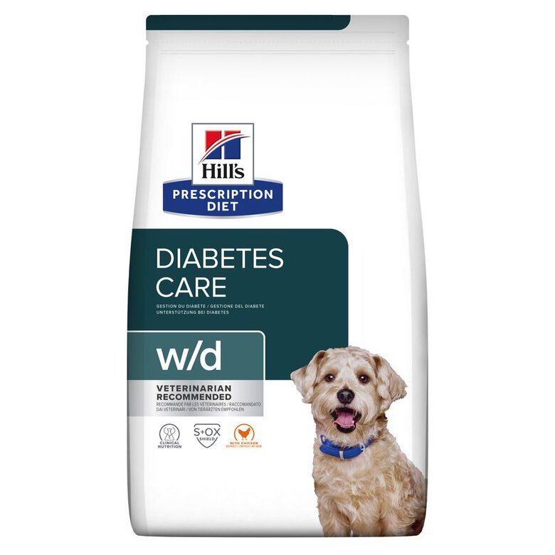 Hill's Prescription Diet Diabetes Care Pollo pienso para perros w/d, , large image number null