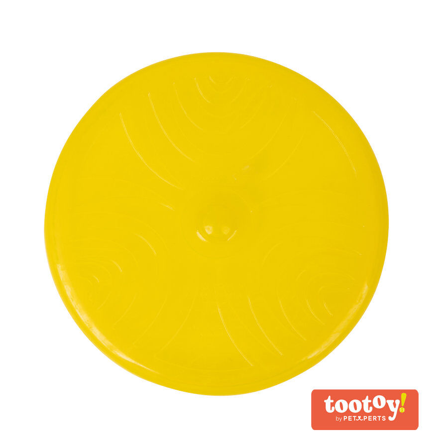 Tootoy! Flexible disc Yellow Frisbee Flexible Amarillo para perros thumbnail