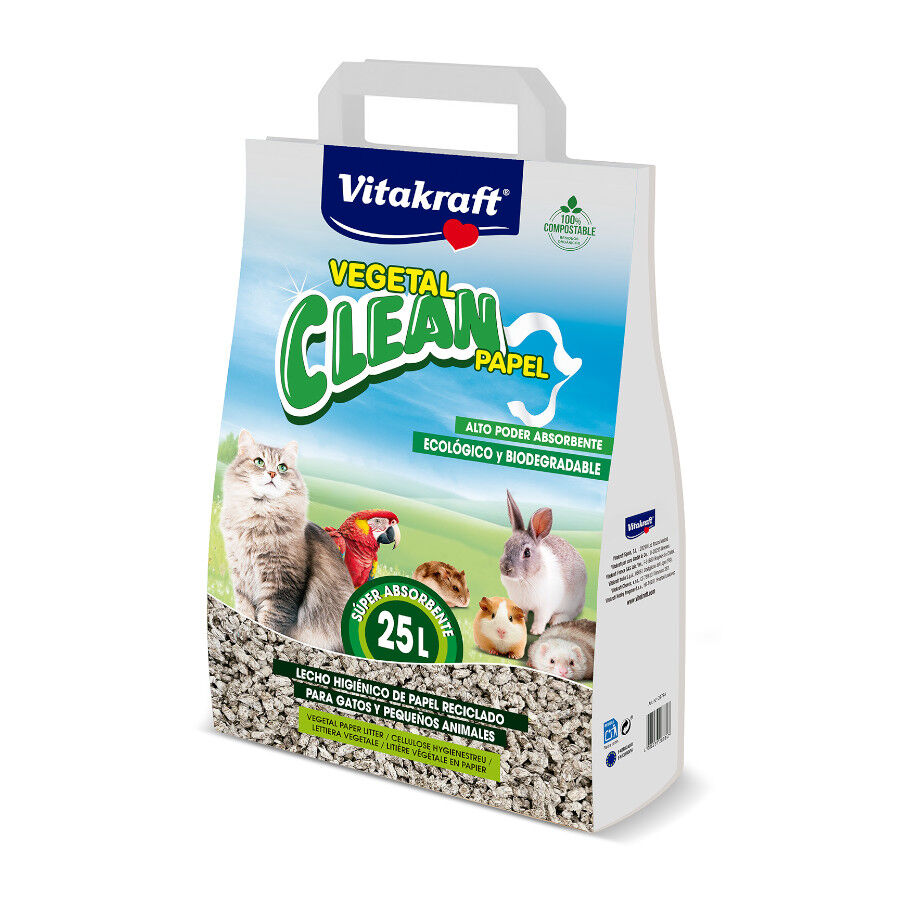 Vitakraft Vegetal Clean Papel Lecho Vegetal para animales