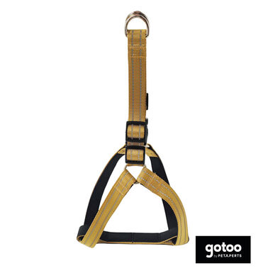 Gotoo Arnés reflectante de neopreno beige para perros