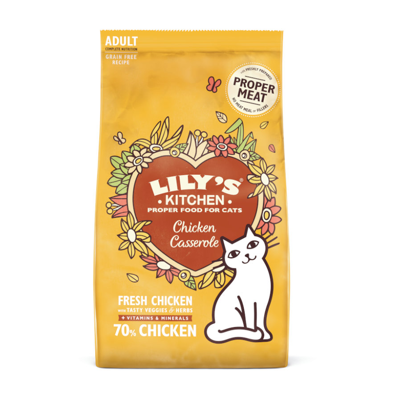 Lily&#039;s Kitchen Grain Free Pollo pienso para gatos thumbnail