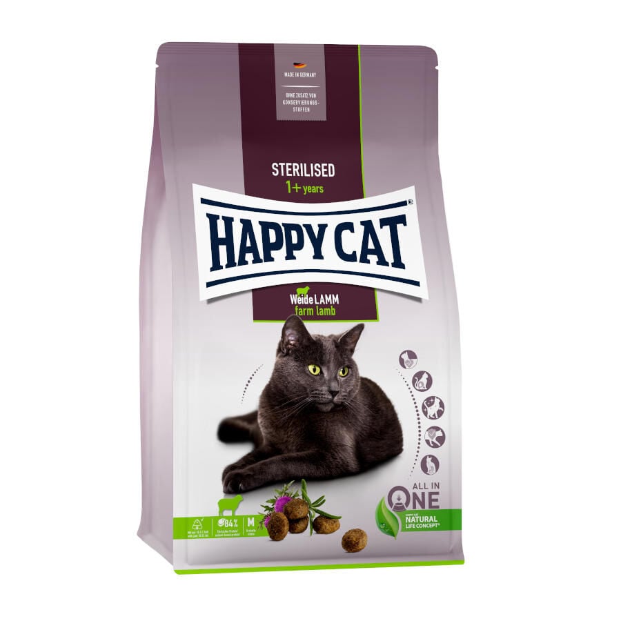 4 kg Happy Cat Adult Sterilised Cordero pienso, , large Imagen numero 1