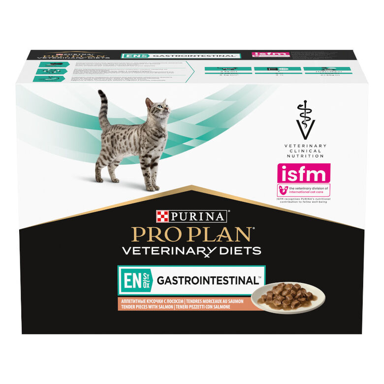 Pro Plan Veterinary Diets Feline En Gastrointestinal Salmón en Salsa sobre para gatos thumbnail