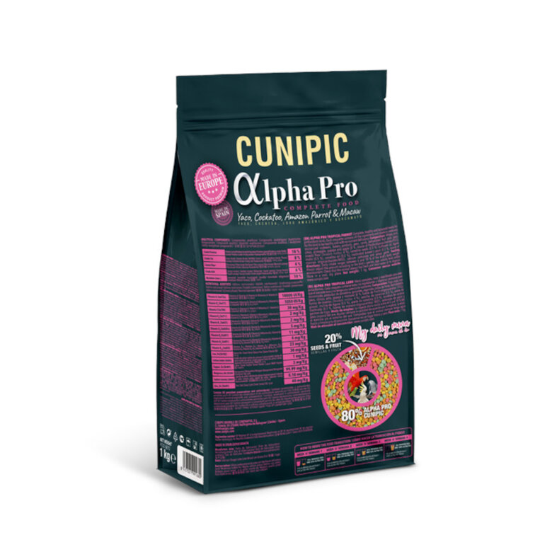 1 kg Cunipic Alpha Pro Parrots Tropical Blend pienso para loros,  Imagen numero 2 1 kg Cunipic Alpha Pro Parrots Tropical Blend pienso para loros, , large Imagen numero 2