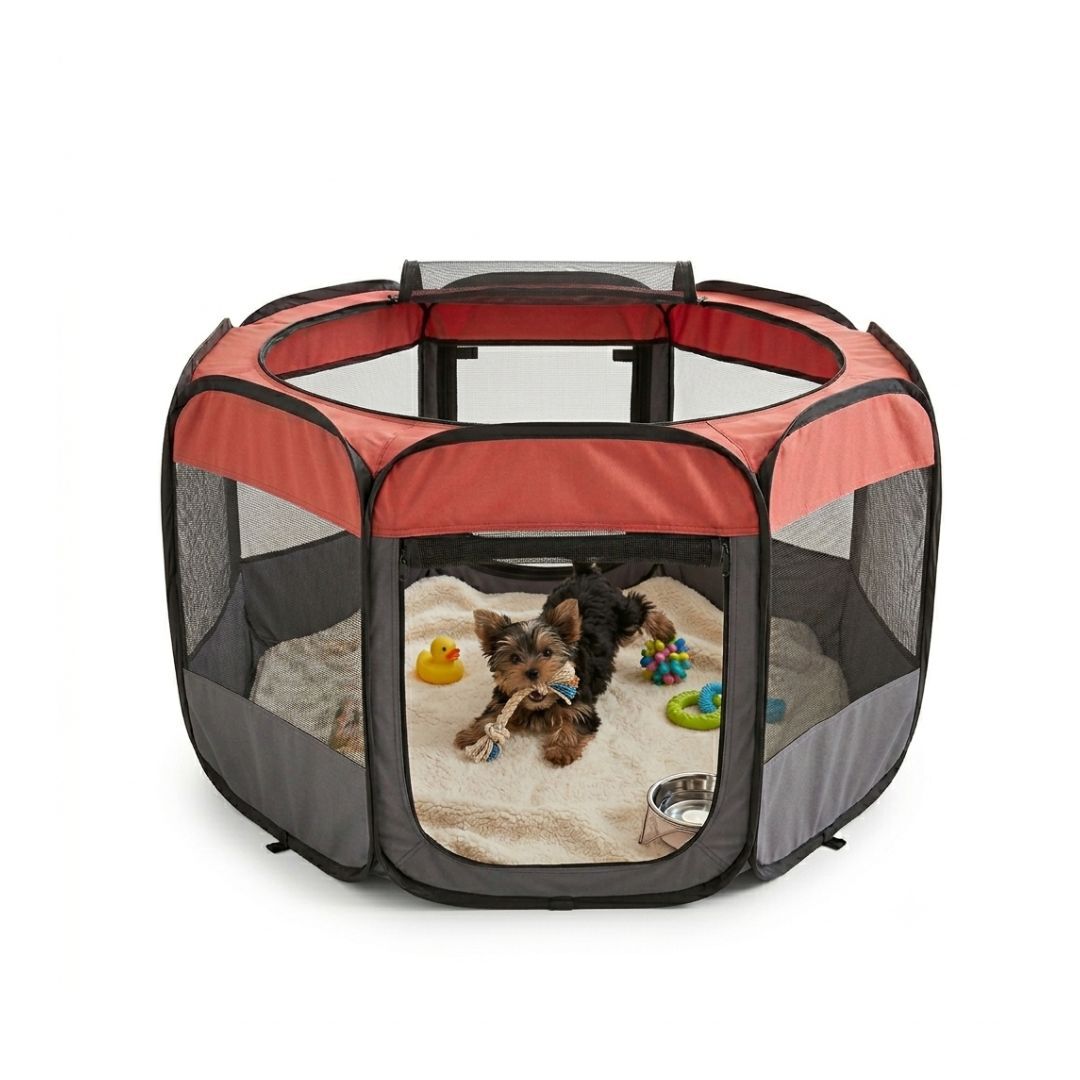 TK-Pet Parque Plegable de Lona para mascotas, , large Imagen numero 2