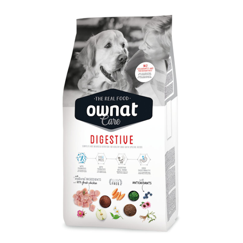 10 kg Ownat Care Digestive pienso para perros,  Imagen numero 1 10 kg Ownat Care Digestive pienso para perros, , large Imagen numero 1