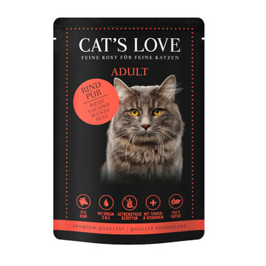 Cat’s Love Adult Vacuno en Gelatina sobre para gatos