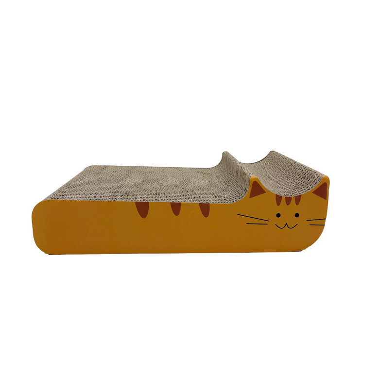 Leeby Kira tabla rascador de cartón naranja para gatos,  Imagen numero 1 Leeby Kira tabla rascador de cartón naranja para gatos, , large Imagen numero 1