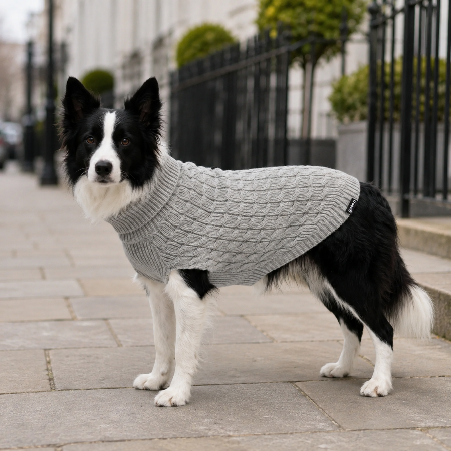 Gotoo Jersey de Punto Gris para perros, , large Imagen numero 1