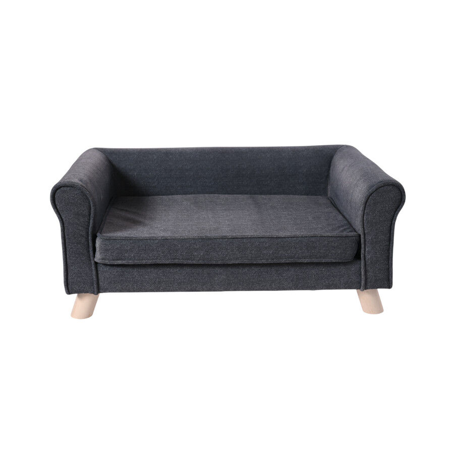 Leeby sof&aacute; negro para perros, , large Imagen numero 1