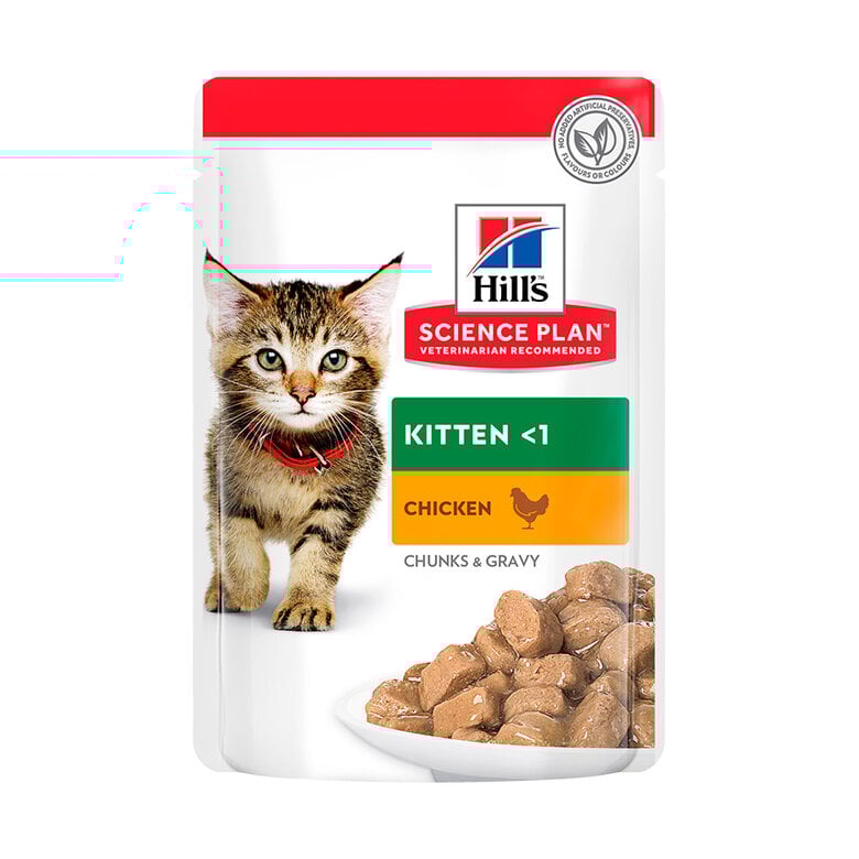 85 g Hill's Science Plan Kitten Pollo sobre en salsa para gatitos,  Imagen numero 1 85 g Hill's Science Plan Kitten Pollo sobre en salsa para gatitos, , large Imagen numero 1