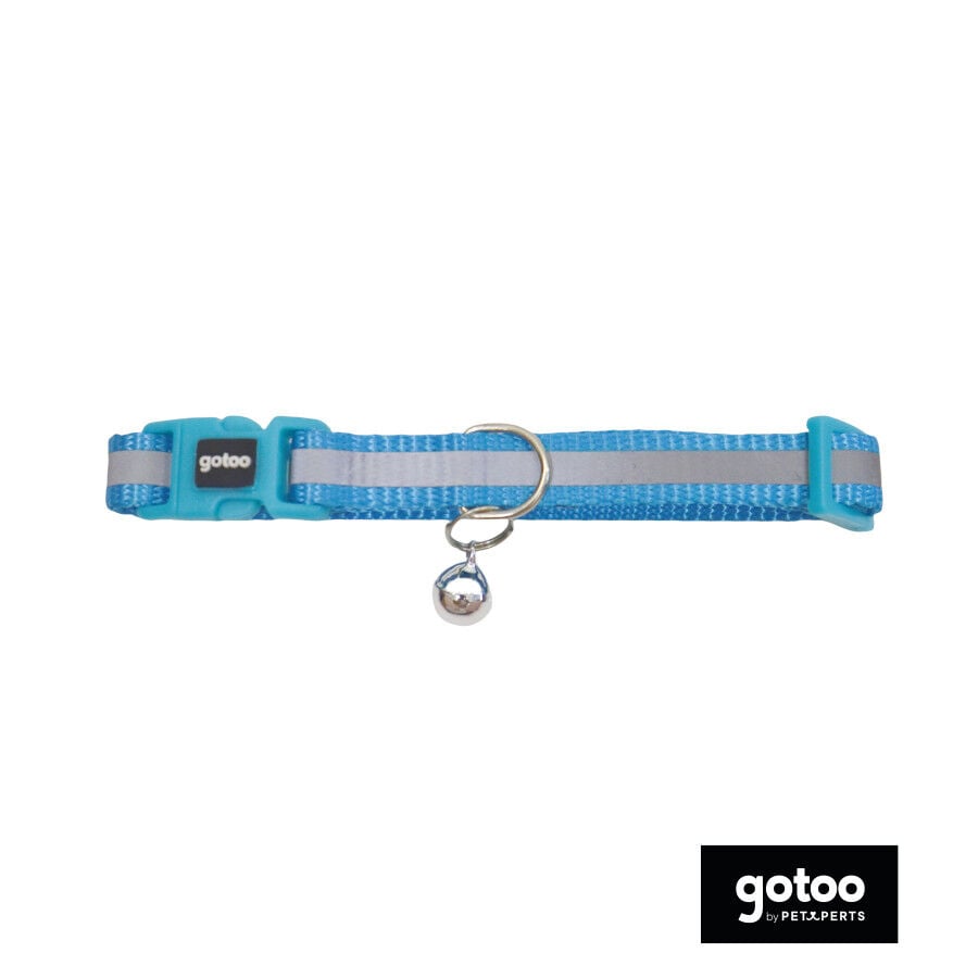 Gotoo Collar reflectante azul para gatos thumbnail