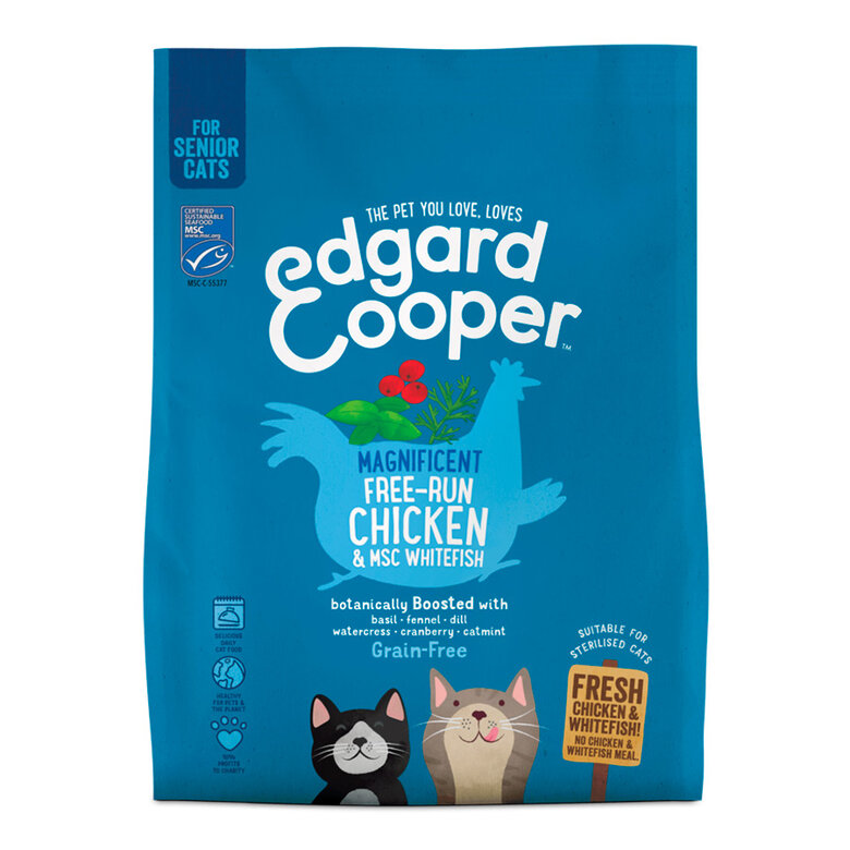 1.75 kg Edgard & Cooper Senior Pollo y Pescado pienso para gatos,  Imagen numero 1 1.75 kg Edgard & Cooper Senior Pollo y Pescado pienso para gatos, , large Imagen numero 1