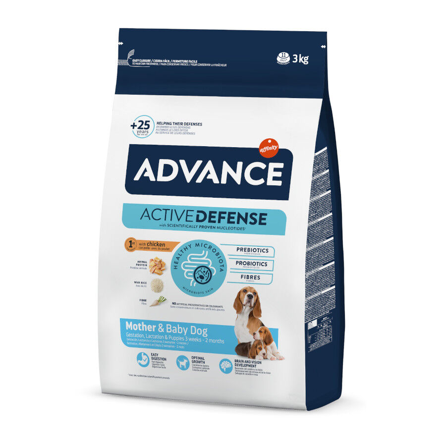 Advance Active Defense Mother y Puppy Pollo y Arroz Pienso para cachorros