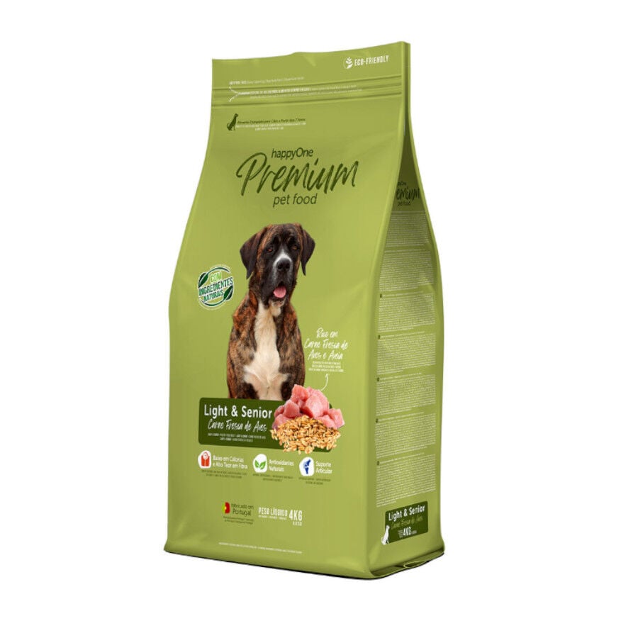happyOne Premium Light & Senior Carne Fresca de Aves pienso para perros, , large Imagen numero 1