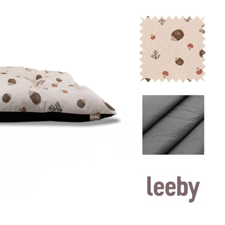 Leeby Cojín Acolchado Blanco con Erizos para perros thumbnail
