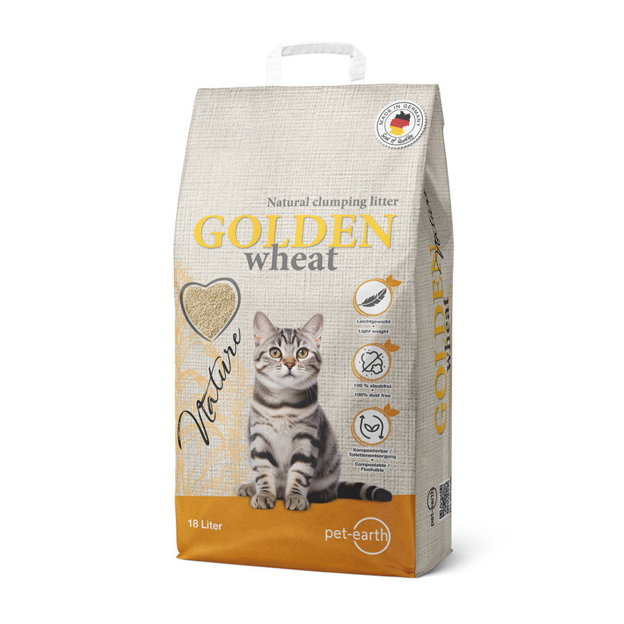 Golden Grey Trigo Arena Aglomerante para gatos