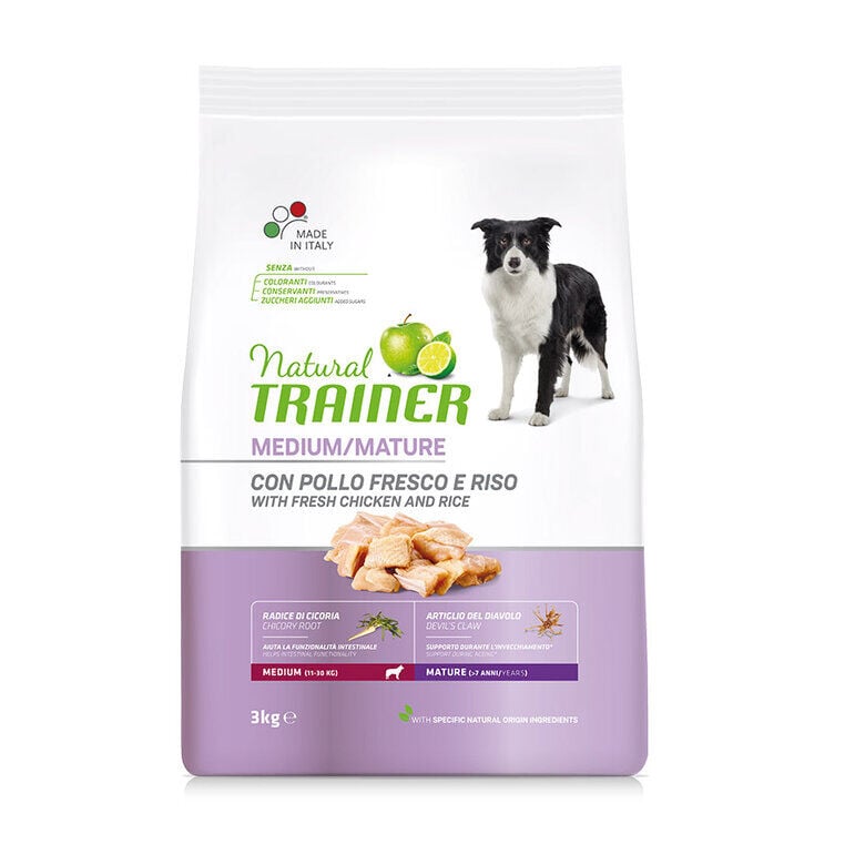 Natural Trainer Mature Medium Pollo pienso para perros1 Imagen numero 2