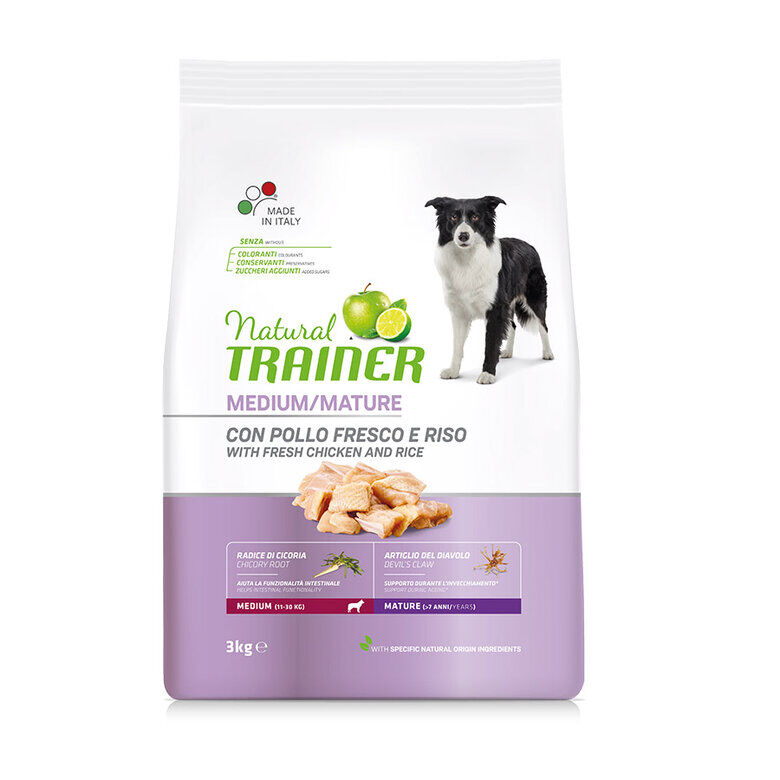 Natural Trainer Mature Medium Pollo pienso para perros thumbnail