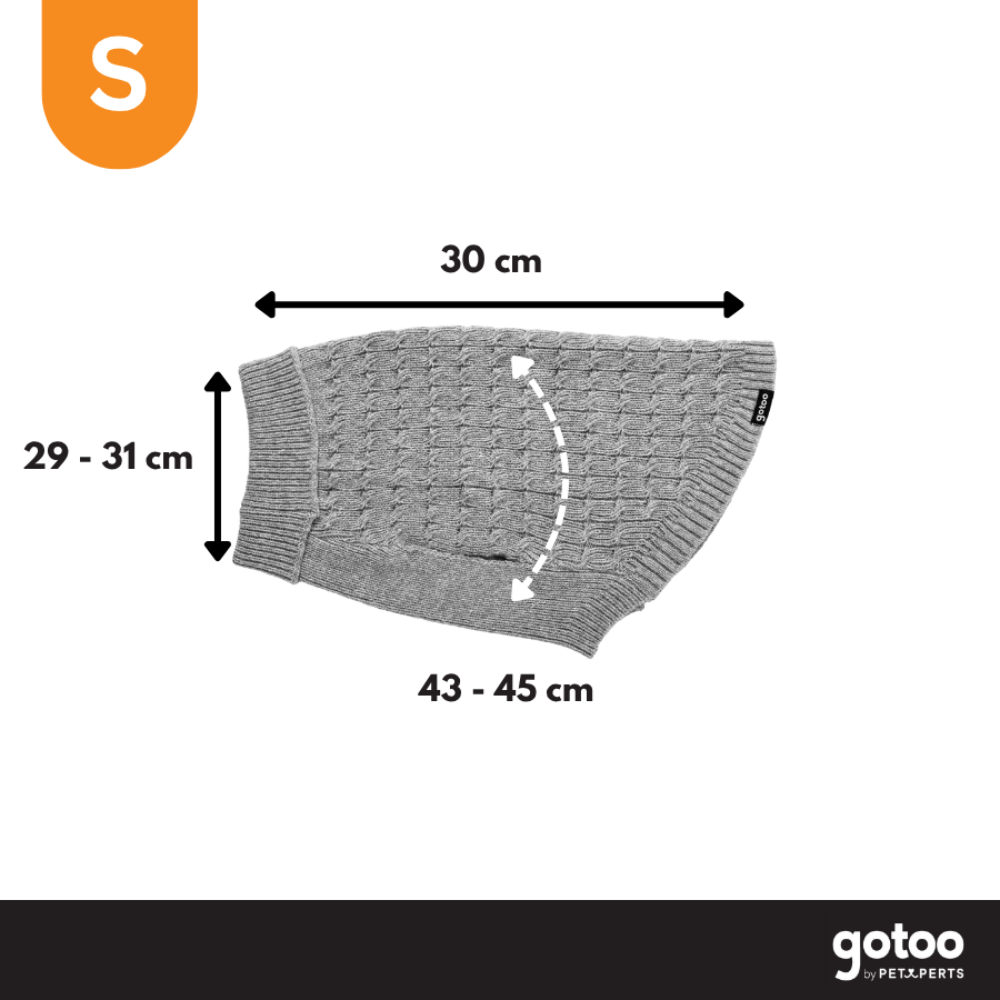 Gotoo Jersey de Punto Gris para perros, , large Imagen numero 4