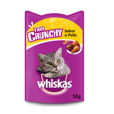 Whiskas galletas Trio Crunchy  de pollo para gatos