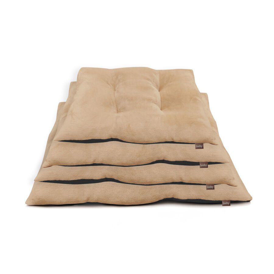 Leeby Coj&iacute;n Acolchado Beige para perros, , large Imagen numero 3