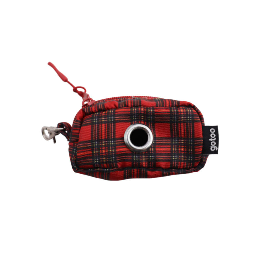 Gotoo Porta bolsas estampado rojo para perros, , large Imagen numero 1