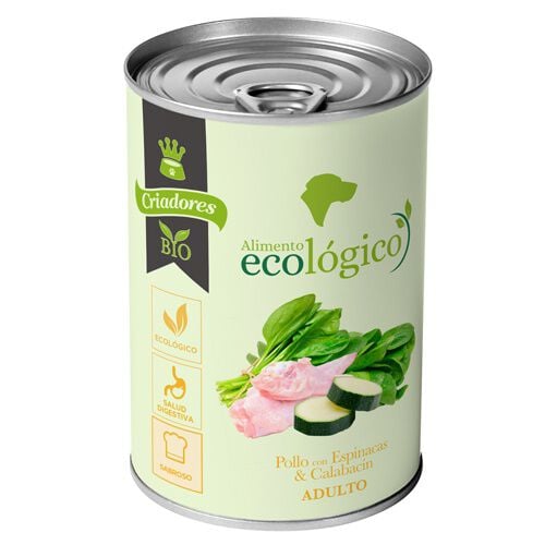 Criadores Ecol&oacute;gico H&uacute;medo perros pollo-espinacas Imagen numero 1