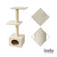 Leeby Colette torre rascador con cama nido beige para gatos, , large indicador imagen numero 5