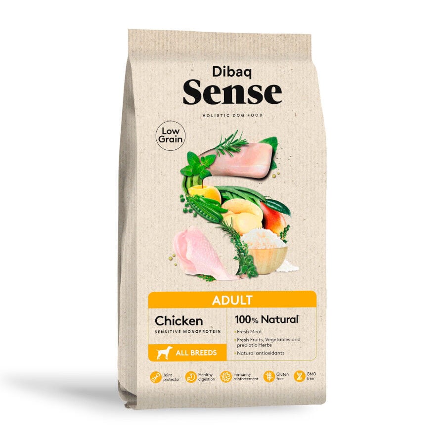 12 kg Dibaq Sense Low Grain Adult Pollo Pienso para perros, , large Imagen numero 1