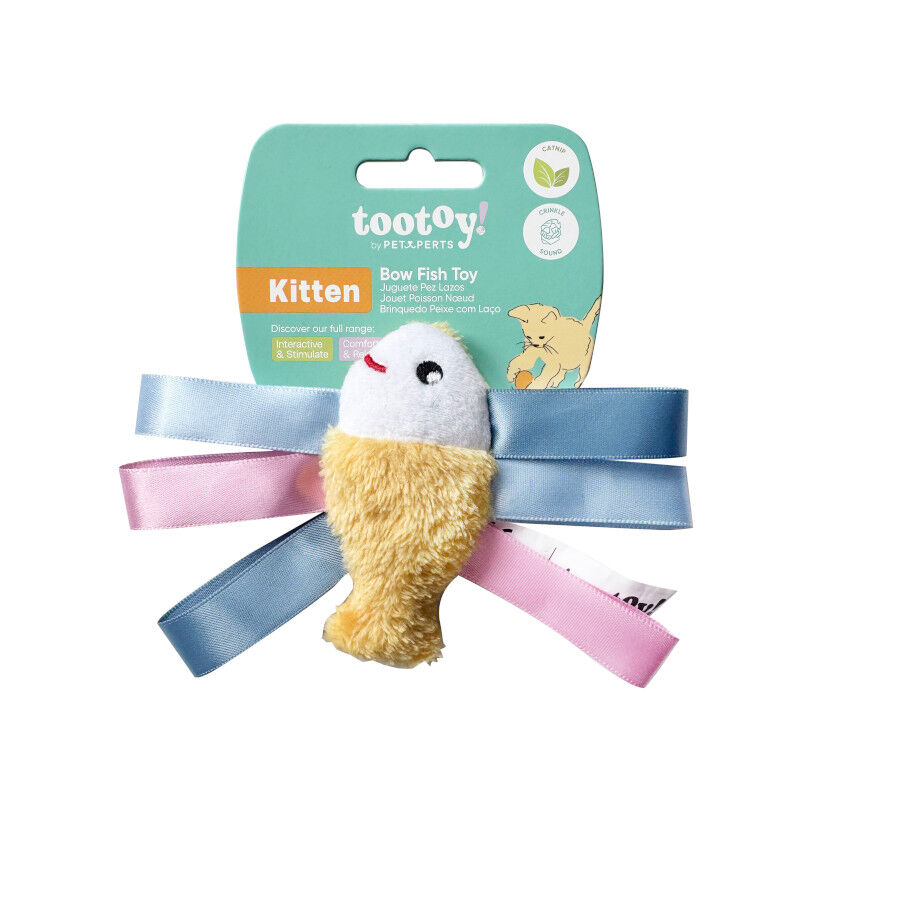 Tootoy! Peluche con Catnip Pez con Lazos para gatitos, , large Imagen numero 8