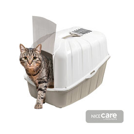 Nice Care Arenero Cerrado Komoda Beige para gatos