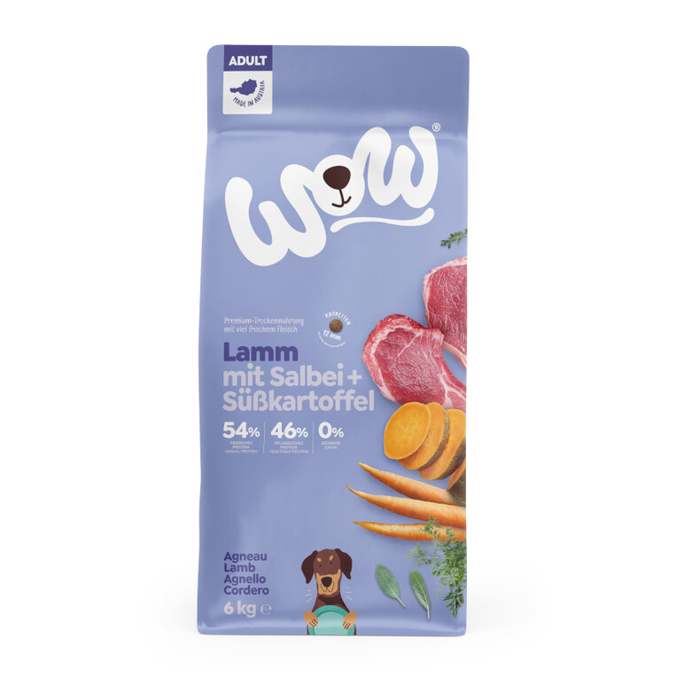 6 kg Wow Adult Cordero pienso para perros,  Imagen numero 1 6 kg Wow Adult Cordero pienso para perros, , large Imagen numero 1