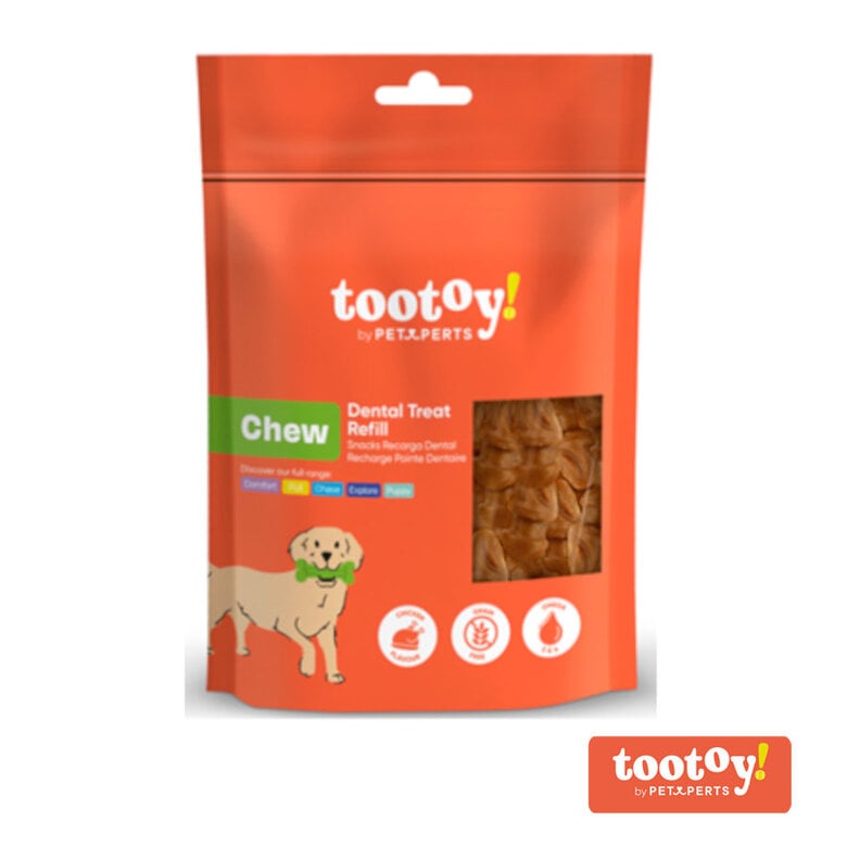 Tootoy! Chew Dental Refill Natural Chuches para mordedores para perros,  Imagen numero 1 Tootoy! Chew Dental Refill Natural Chuches para mordedores para perros, , large Imagen numero 1