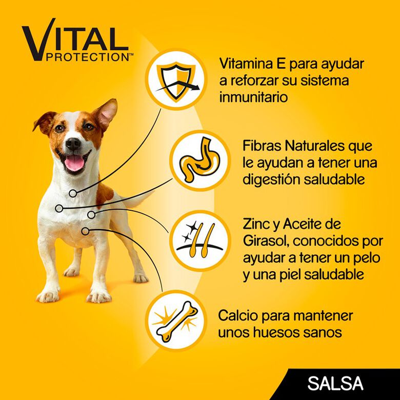 Pedigree Pollo y Buey con Verduras Salsa en Bolsita para Perros -  Multipack thumbnail