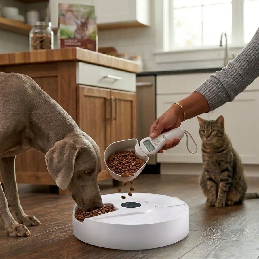 Leeby Cuchara Digital Medidor de Comidas para perros y gatos, , large Imagen numero 1
