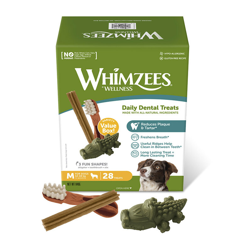 28 barritas Whimzees Snacks Dentales Mix para perros de raza mediana,  Imagen numero 1 28 barritas Whimzees Snacks Dentales Mix para perros de raza mediana, , large Imagen numero 1