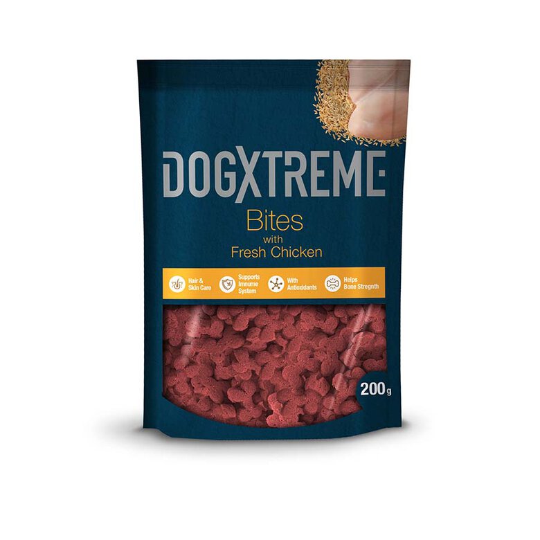 Dogxtreme Bites Snacks Semihúmedos Pollo para perros, , large image number null