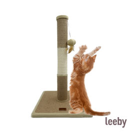 Leeby Mimi rascador de sisal y terciopelo con juguete para gatos