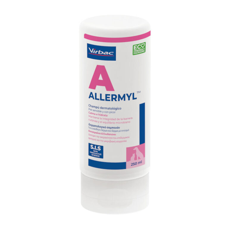 Virbac Allermyl Champú dermatológico para piel sensible de perros y gatos thumbnail