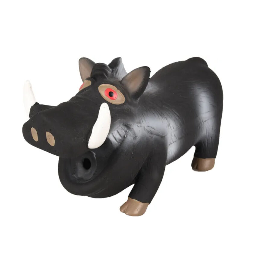Flamingo Squeaky Jabalí Negro Juguete para perros