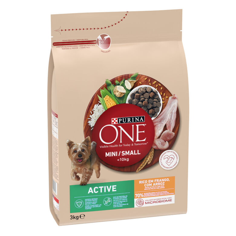 Purina One Mini Active Pollo pienso para perros thumbnail