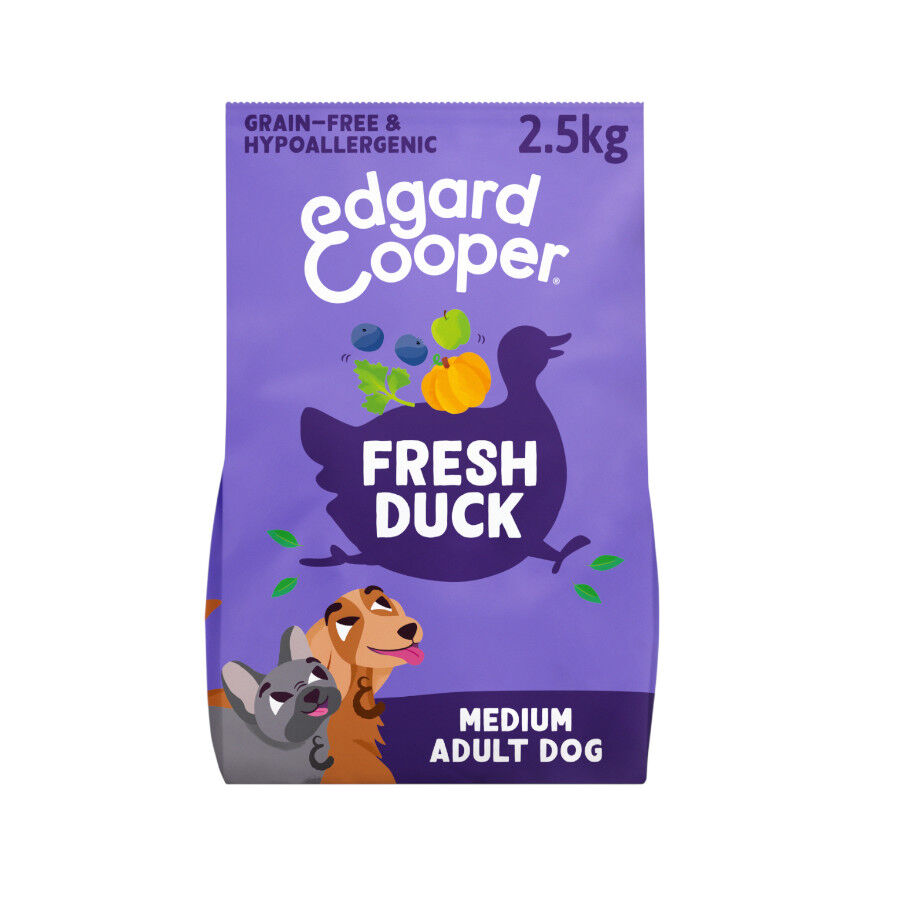 2,5 kg Edgard & Cooper Pienso Pato para perros adultos medianos, , large Imagen numero 1