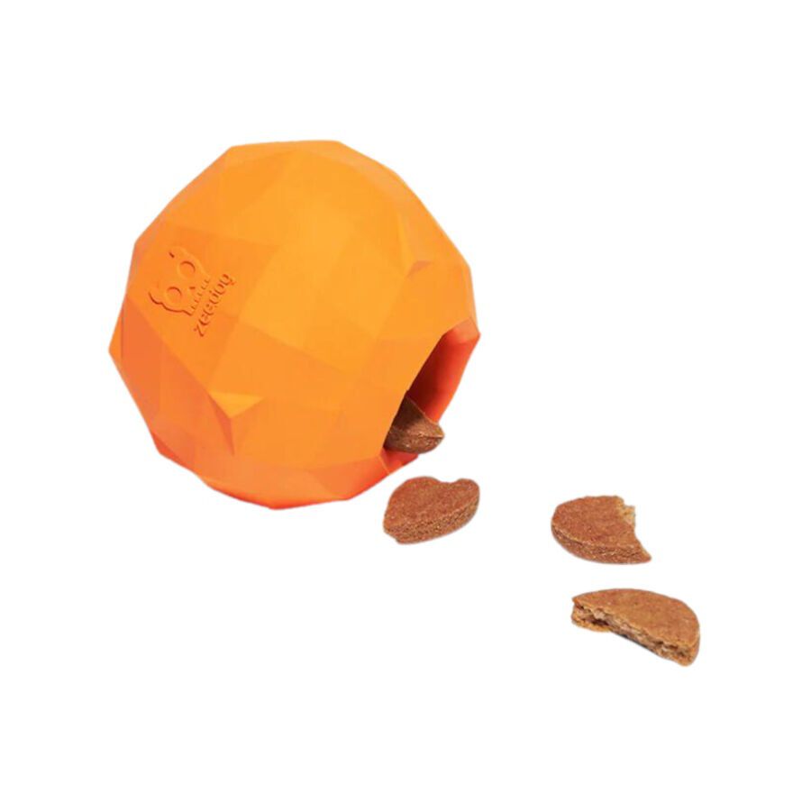 Zeedog Dispensador de Snacks naranja para perros