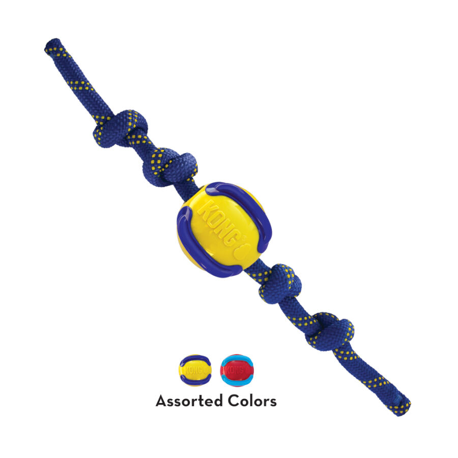 Kong Jaxx Brights Pelota con Cuerda para perros, , large Imagen numero 2