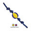 Kong Jaxx Brights Pelota con Cuerda para perros, , large indicador imagen numero 2