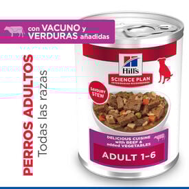 Hill's Science Plan Adult Estofado con vacuno y verduras lata para perros